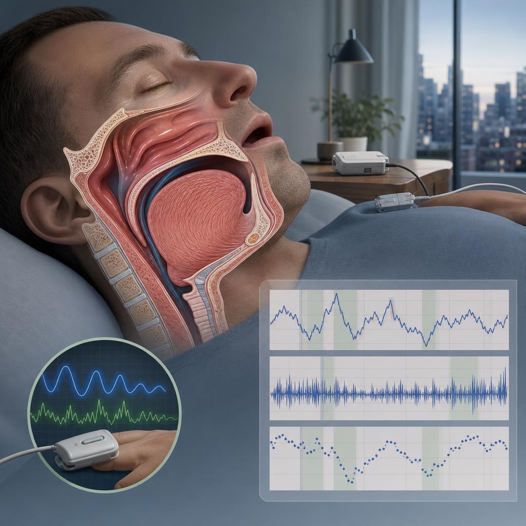 Zwężenie górnych dróg oddechowych podczas snu Anatomiczny przekrój głowy ze zwężeniem gardła podczas snu